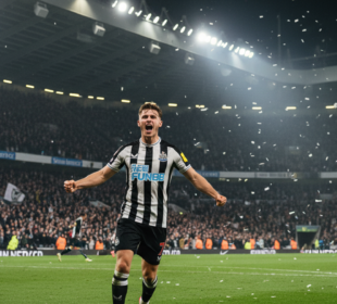 Gordon překonal Shearera a rozstřílel Qarabag! Newcastle má nakročeno do osmifinále