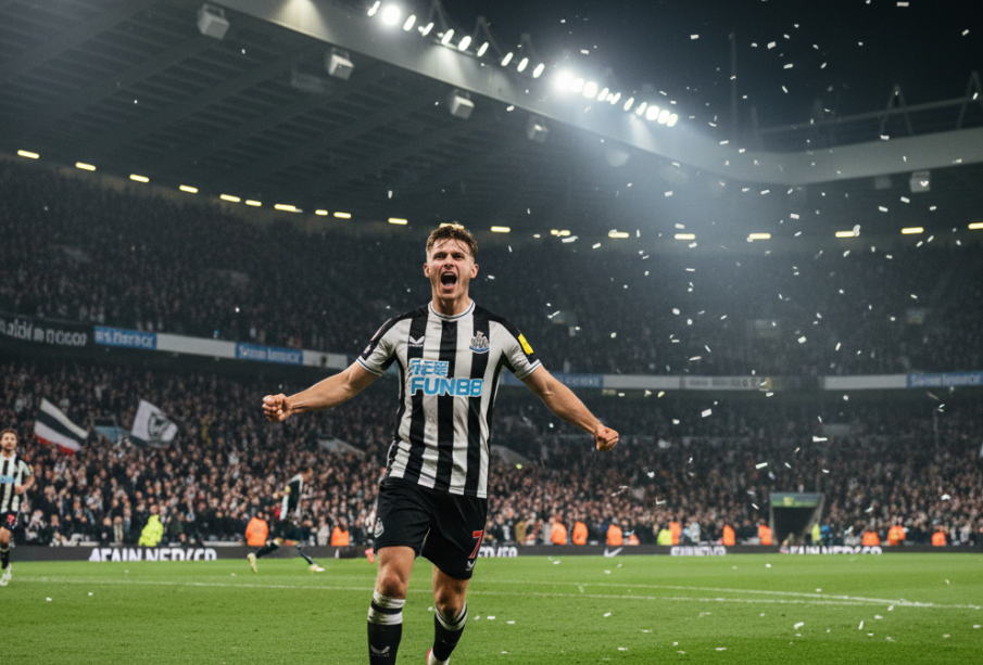 Gordon překonal Shearera a rozstřílel Qarabag! Newcastle má nakročeno do osmifinále