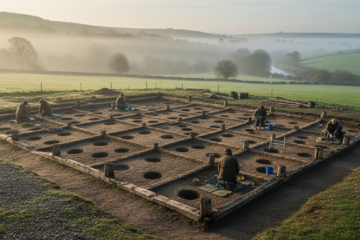 Archeologové našli královskou síň posledního anglosaského krále