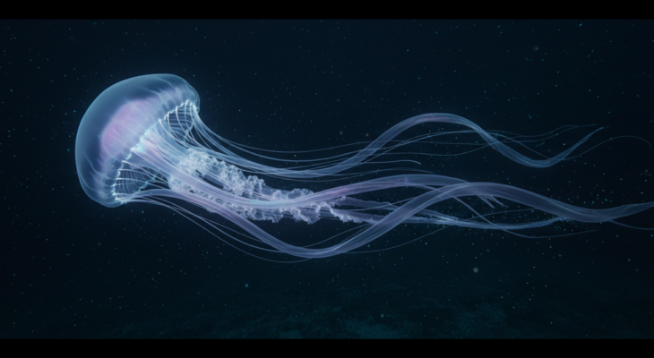 Obří medúza velká jako autobus se objevila v hlubinách u Argentiny