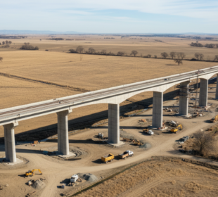 Kalifornská rychlovlak za 15 miliard dolarů je jen betonová poušť