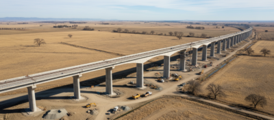 Kalifornská rychlovlak za 15 miliard dolarů je jen betonová poušť