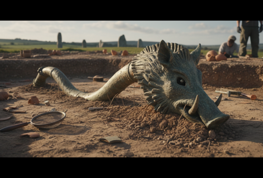 Válečná trubka z dob královny Boudicci vyvolává zájem archeologů