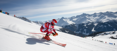 Švýcarský lyžař s klobásou místo medaile