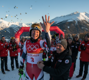Zlatá medaile a zásnubní prsten. Breezy Johnson má za sebou olympiádu snů
