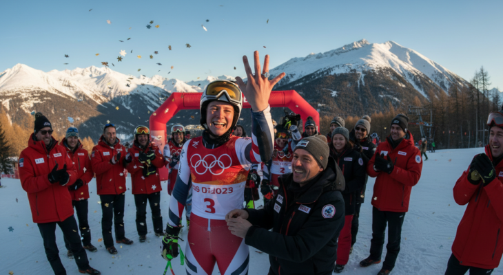 Zlatá medaile a zásnubní prsten. Breezy Johnson má za sebou olympiádu snů