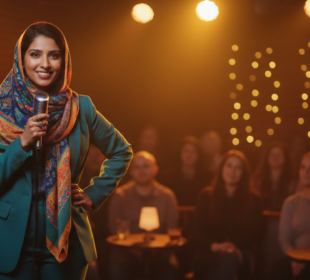 Britská komička v hidžábu hledá lásku v přímém přenosu. A celá Británie jí fandí