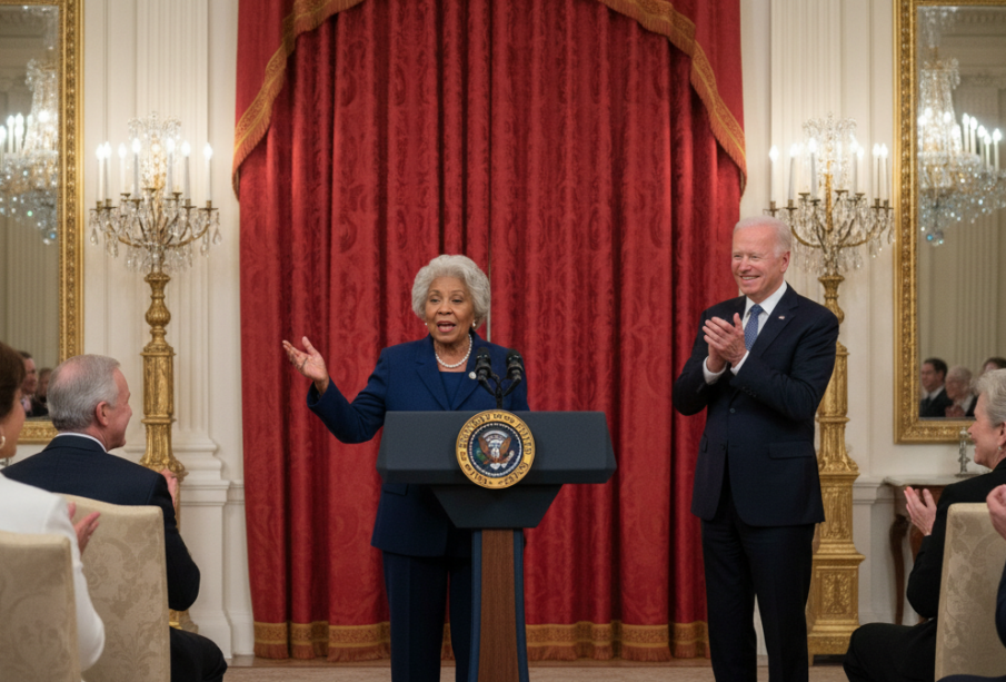 Babička v ohni: Obhajoba Trumpa na oslavě černošského dědictví