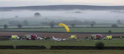 Tragédie nad Manchesterem: Padák nezachránil dva muže