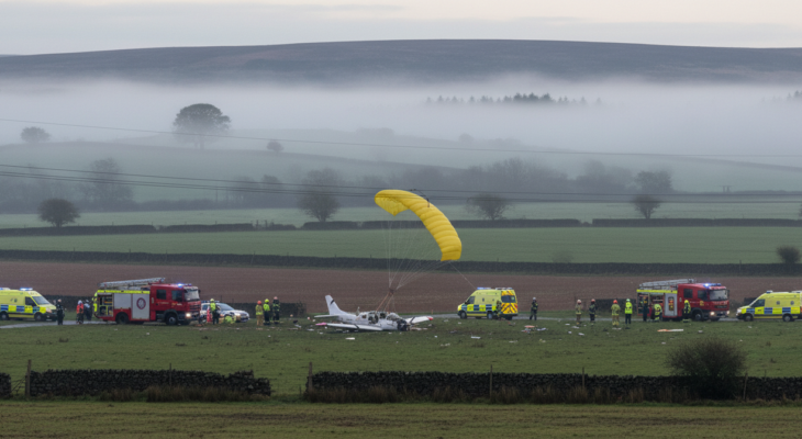 Tragédie nad Manchesterem: Padák nezachránil dva muže