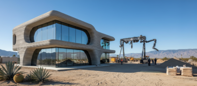 Roboti postavili první 3D tištěné domy v Kalifornii. Stojí 8,6 milionu korun a vzniknou za 10 dní