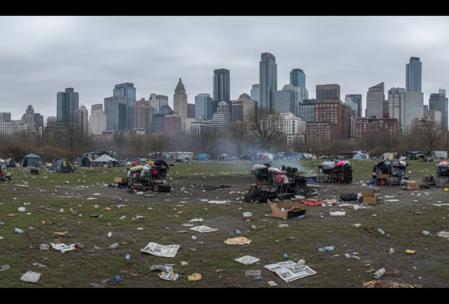 MacArthur Park: Když se úklid změní v politické divadlo