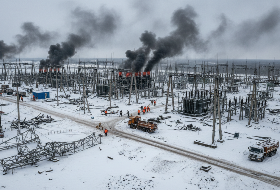 Masivní ruský útok paralizuje energetiku: 430 dronů míří na ukrajinské elektrárny