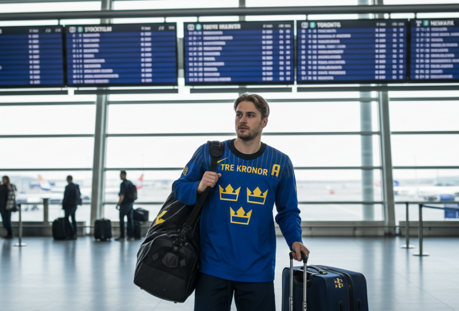 Švédský hokejový talent míří za americkým snem: Victor Eklund začíná nový život