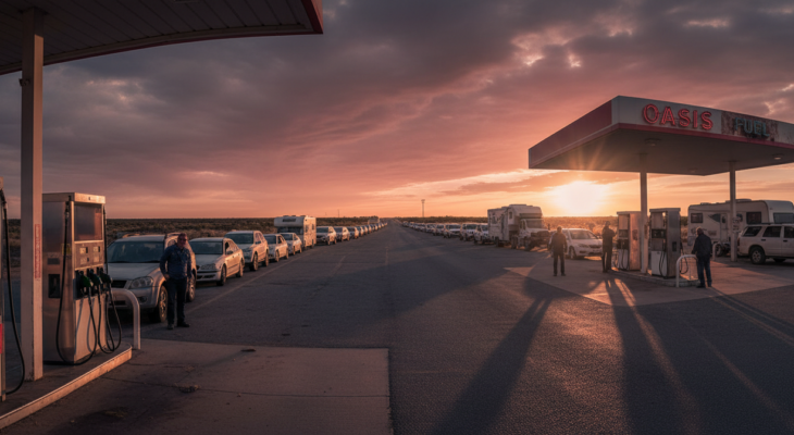 Prázdné pumpy a politické bludy: Když se Austrálie má učit od vlastní energetické krize