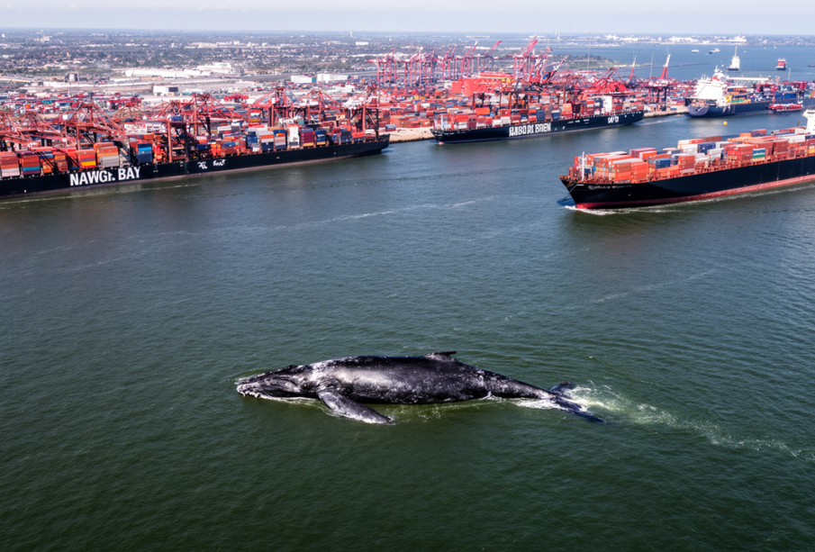 Úhyn velryby v přístavu Newark odhaluje globální problém lodní dopravy