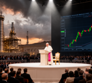 Papežův vzkaz ohrozil trhy: Náboženské rámování konfliktu zvyšuje ekonomická rizika