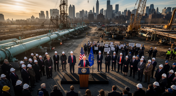 New York staví sporný plynovod: Trump porazil zelené aktivisty